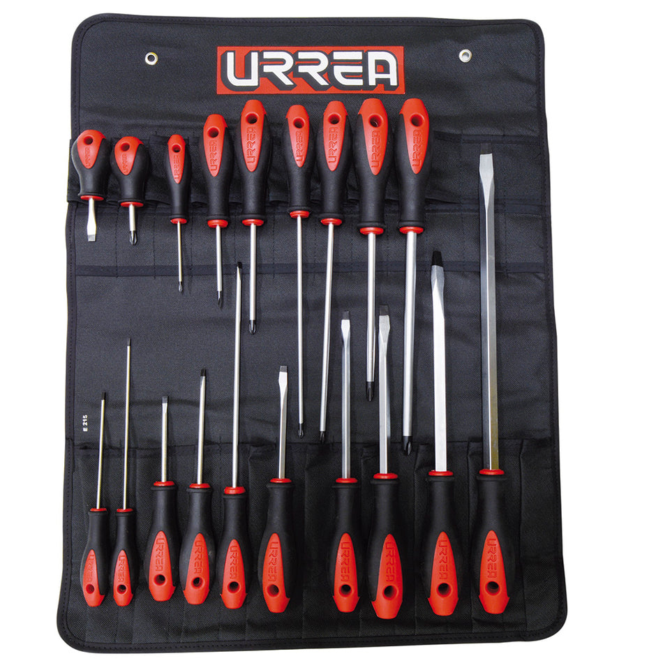 JUEGO DE DESTORNILLADORES CON MANGO BIMATERIAL COMBINADOS 19 PIEZAS SKU 8600E