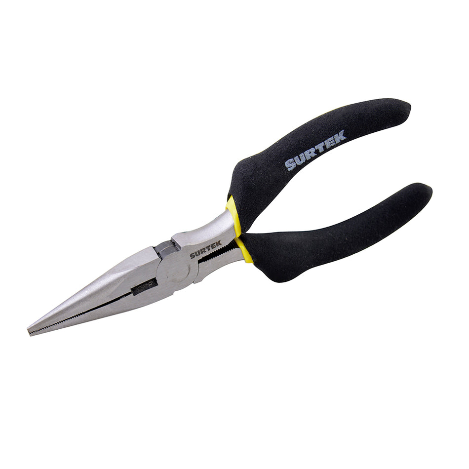 PINZA PARA ELECTRICISTA CON MANGO RUBBER GRIP DE 5" PUNTA LARGA SKU 9250