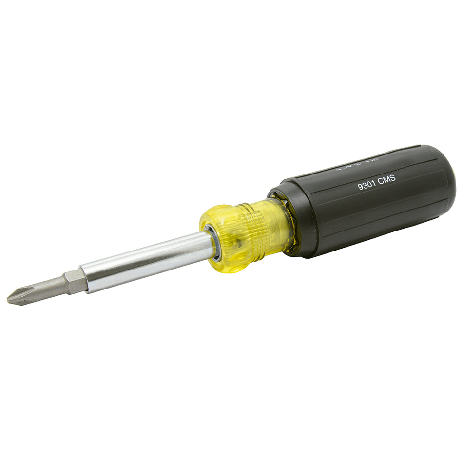 DESTORNILLADOR CON MANGO CUSHION GRIP CON PUNTAS INTERCAMBIABLES 5 EN 1 SKU 9301CMS
