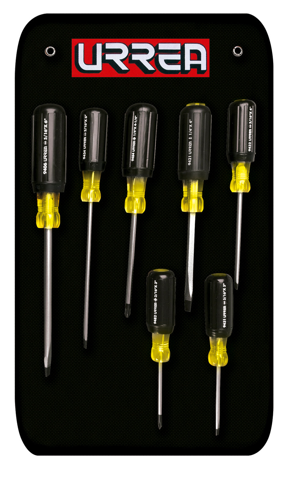 JUEGO DE DESTORNILLADORES CON MANGO CUSHION GRIP COMBINADOS 7 PIEZAS SKU 9400A