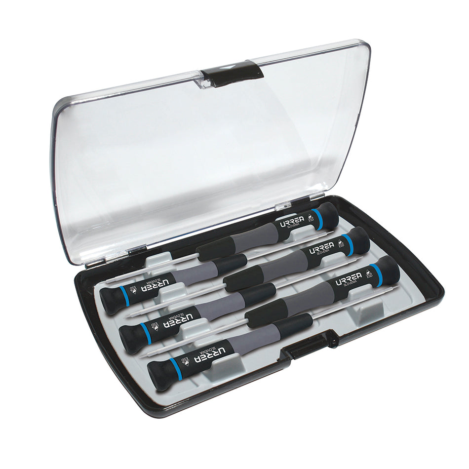 JUEGO DE DESTORNILLADORES DE PRECISION ESD ANTI ESTATICOS PUNTA TORX 6 PIEZAS SKU 9501BT