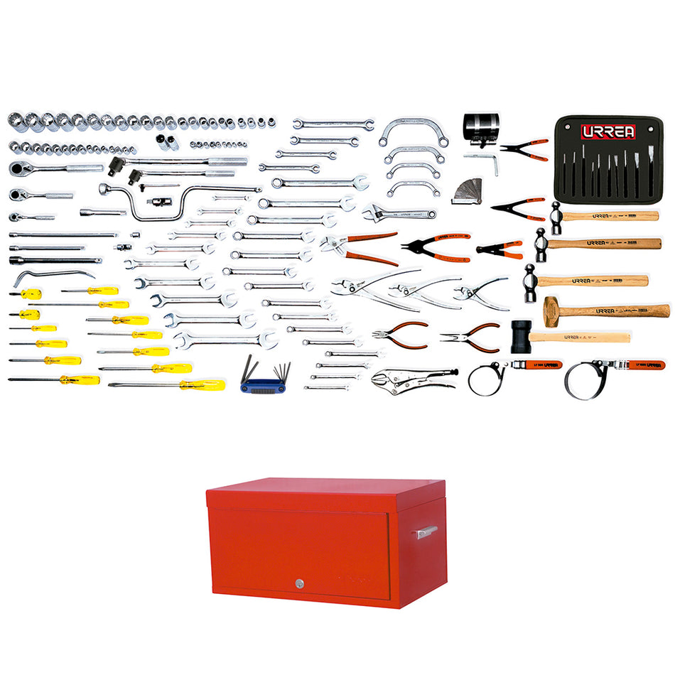 JUEGO MAESTRO AUTOMOTRIZ METRICO 143 PIEZAS CON GABINETE 9992 SKU 9906M