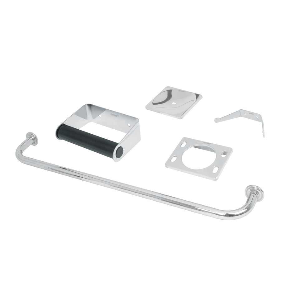 Juego de 5 accesorios para baño de acero inoxidable, Basic SKU A-800