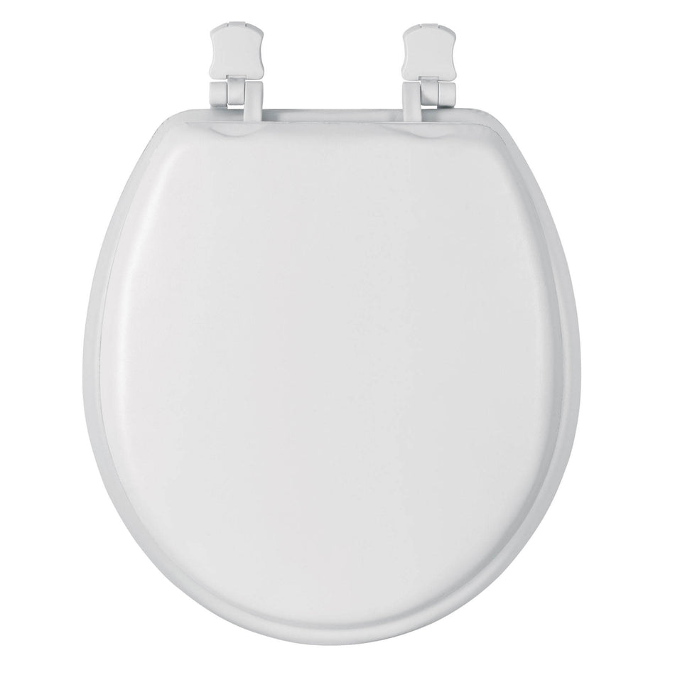 Asiento redondo acojinado para WC, cerrado, blanco, Foset SKU AAWC-40B