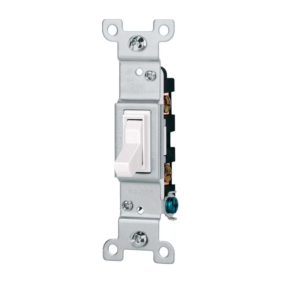 Interruptor vertical de palanca, Standard, blanco, Volteck SKU APSE-SB0