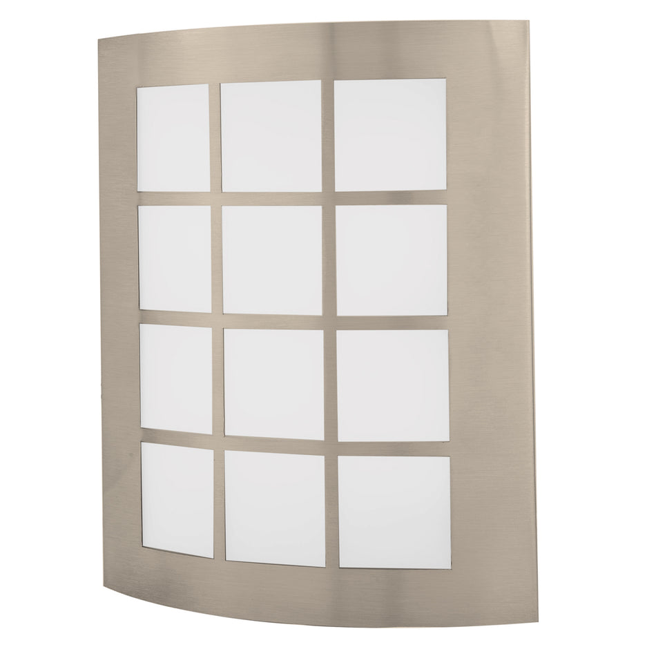 Arbotante decorativo de LED 15 W acero inoxidable luz cálida SKU ARB-003L0