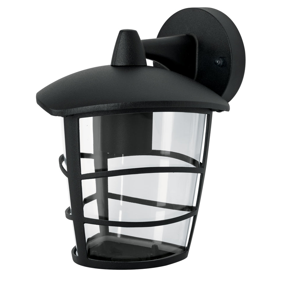 Arbotante tipo farol moderno suspendido p/exteriores, negro SKU ARB-107S0