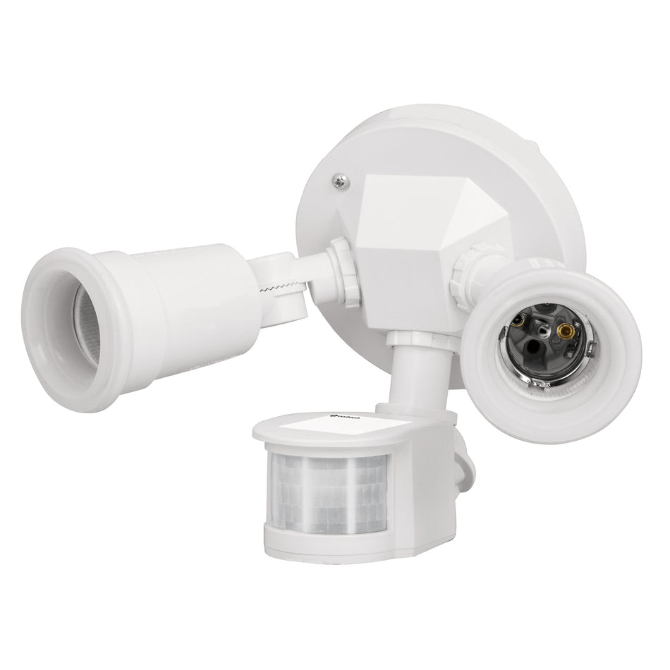 Arbotante blanco c/sensor movimiento, lámparas no incluidas SKU ARB-901S0