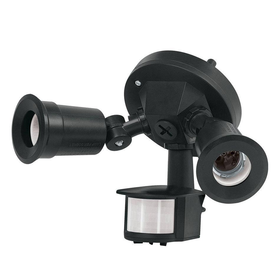 Arbotante negro c/sensor movimiento, lámparas no incluidas SKU ARB-902S0