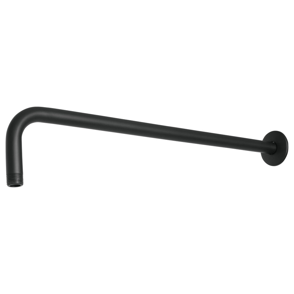 Brazo recto 50 cm con chapetón para regadera, negro mate SKU BCH-650M