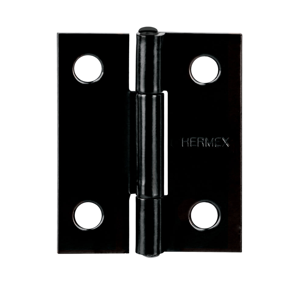 Bisagra rectangular 1-1/2' negra, Hermex SKU BR-156