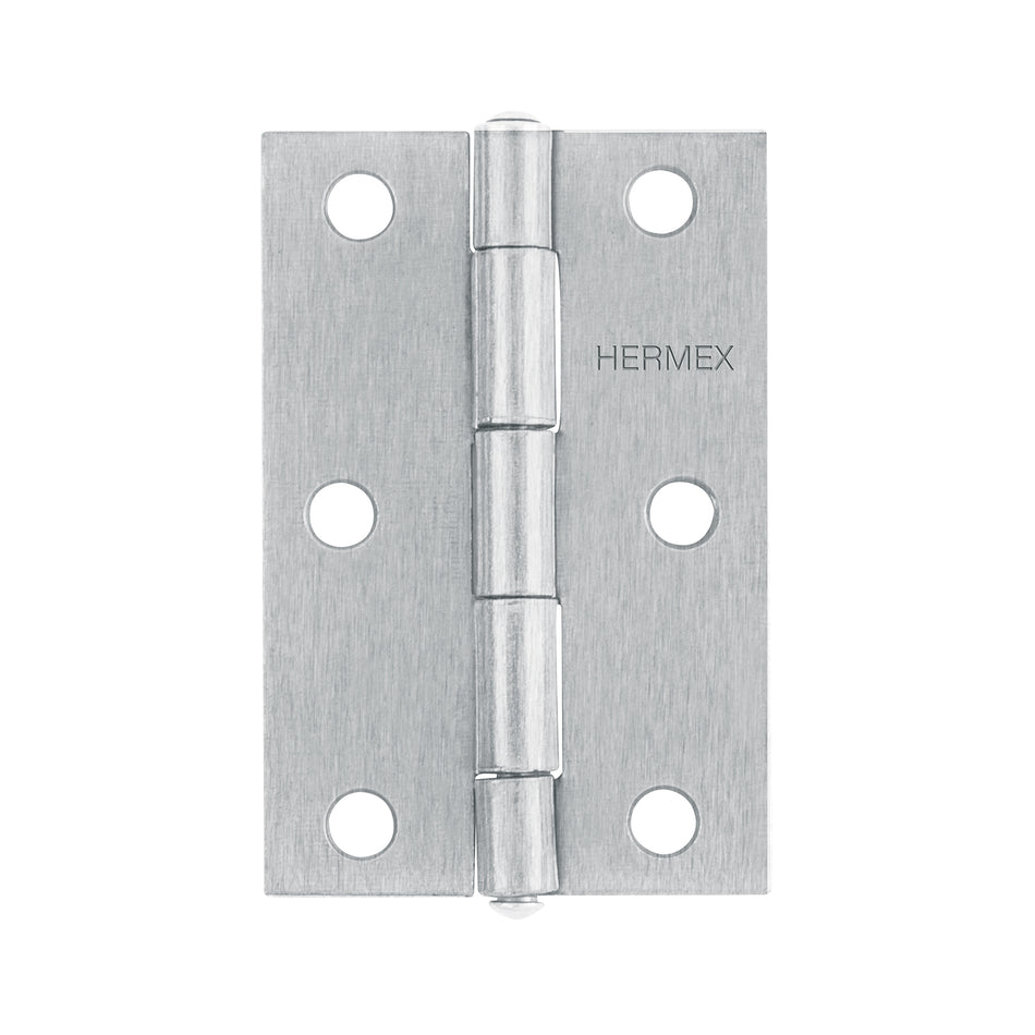 Bisagra rectangular 3' acero pulido, Hermex SKU BR-300