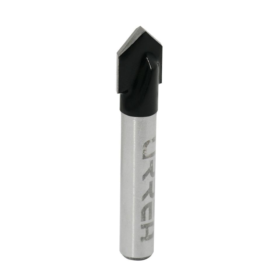 BROCA PARA ROUTER DE ACERO CORTE EN V 1 2 ZANCO DE 1 4 SKU BR1403