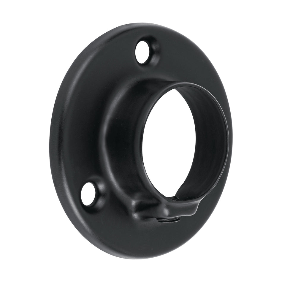 BRIDA NEGRA PARA TUBO REDONDO DE CLOSET, HERMEX SKU BTR-3N