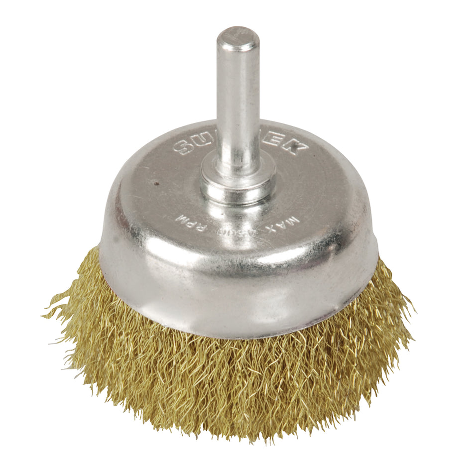 CARDA COPA ONDULADA ALAMBRE FINO 2-3/4" X 0.17 MM CON ZANCO 1/4" SKU C5740