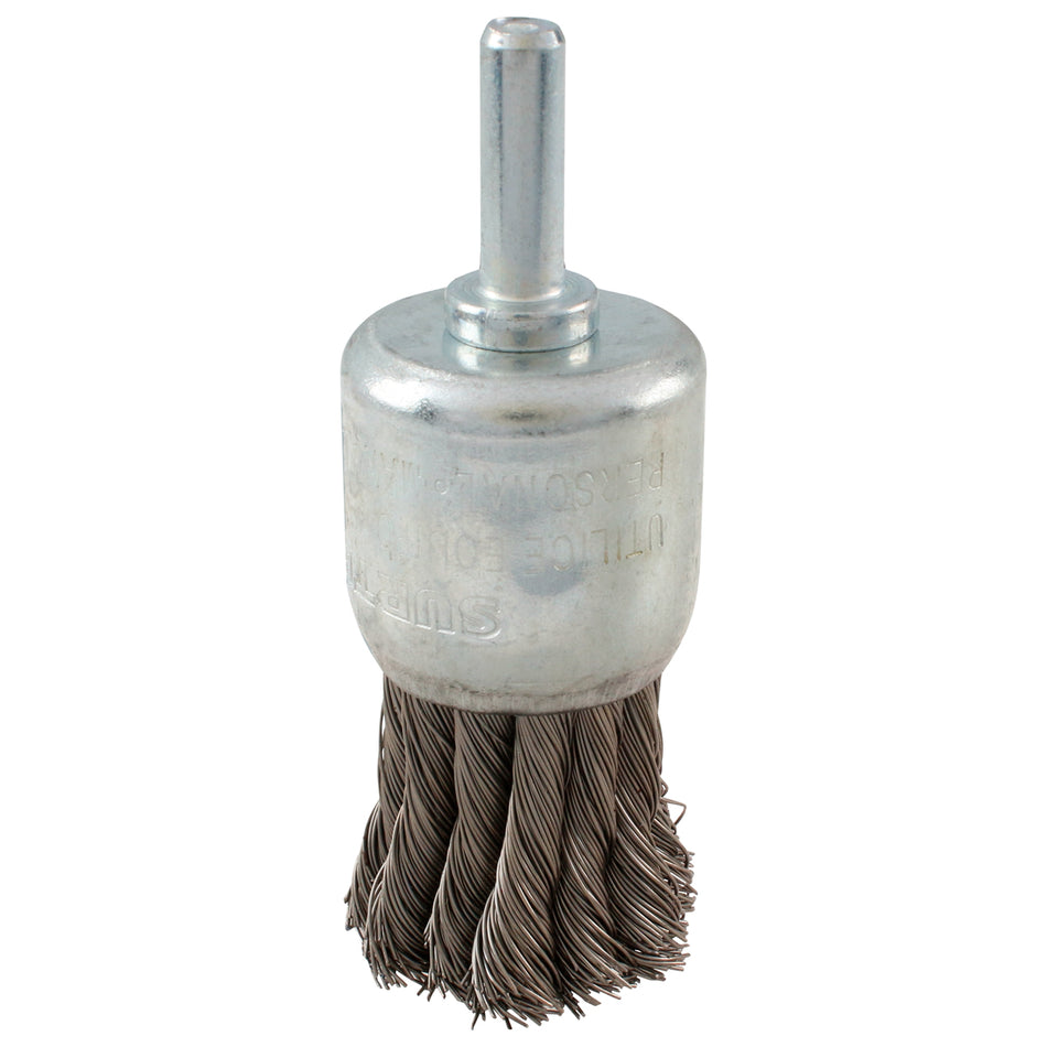 CARDA COPA TRENZADA ALAMBRE GRUESO 1-1/8" X 0.50 MM CON ZANCO 1/4" SKU C5840