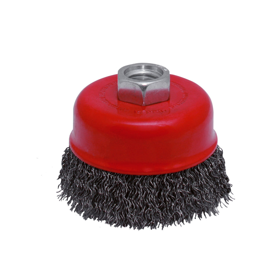 CARDA COPA ONDULADA ALAMBRE FINO 3 X 0 35 MM CON ROSCA M14 SKU C813
