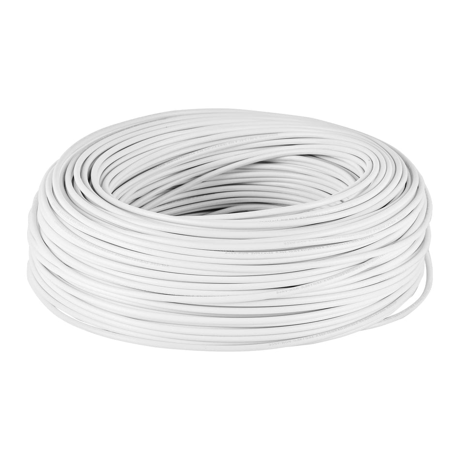 Rollo de 100 m de cable THHW-LS 14 AWG blanco, Volteck SKU CAB-14B0