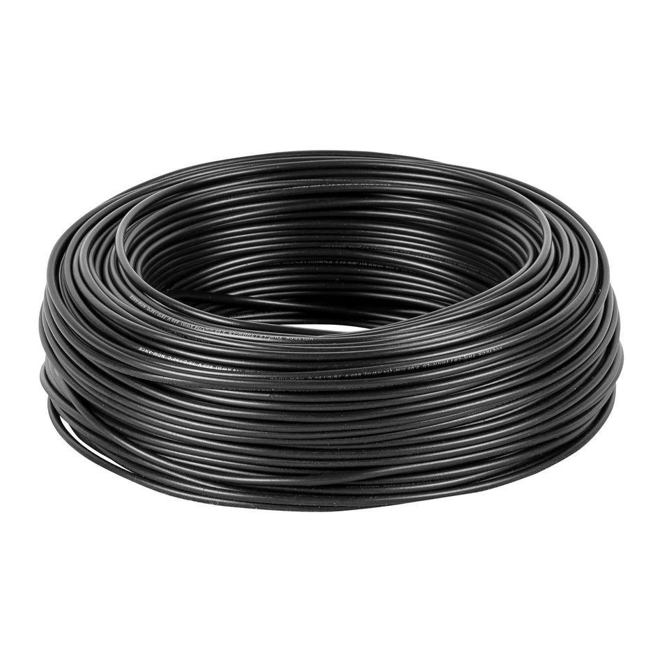 Rollo de 100 m de cable THHW-LS 14 AWG negro, Volteck SKU CAB-14N0