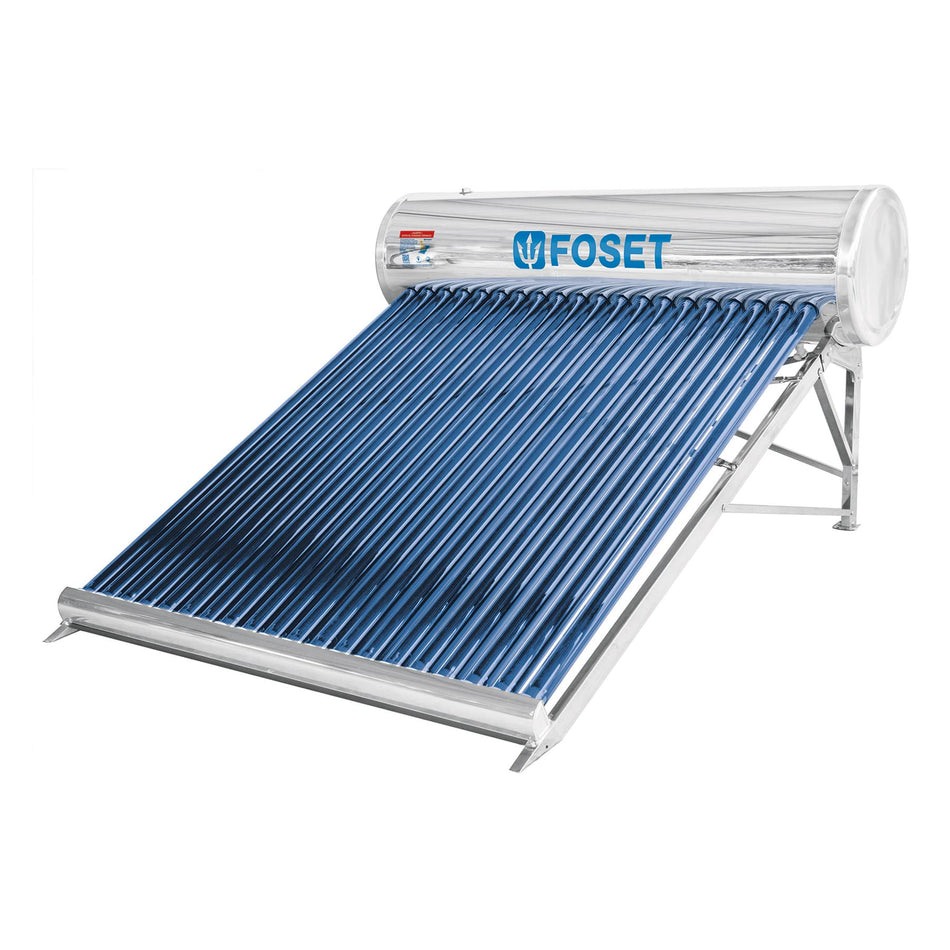 Calentador solar de agua, 20 tubos, 240L, 7 personas, Foset SKU CALE-20S