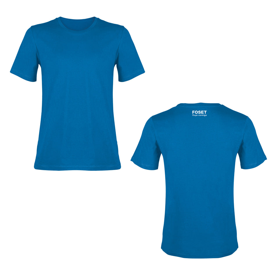 Playera cuello redondo para hombre, azul, G, Foset SKU CAM-FOS-40