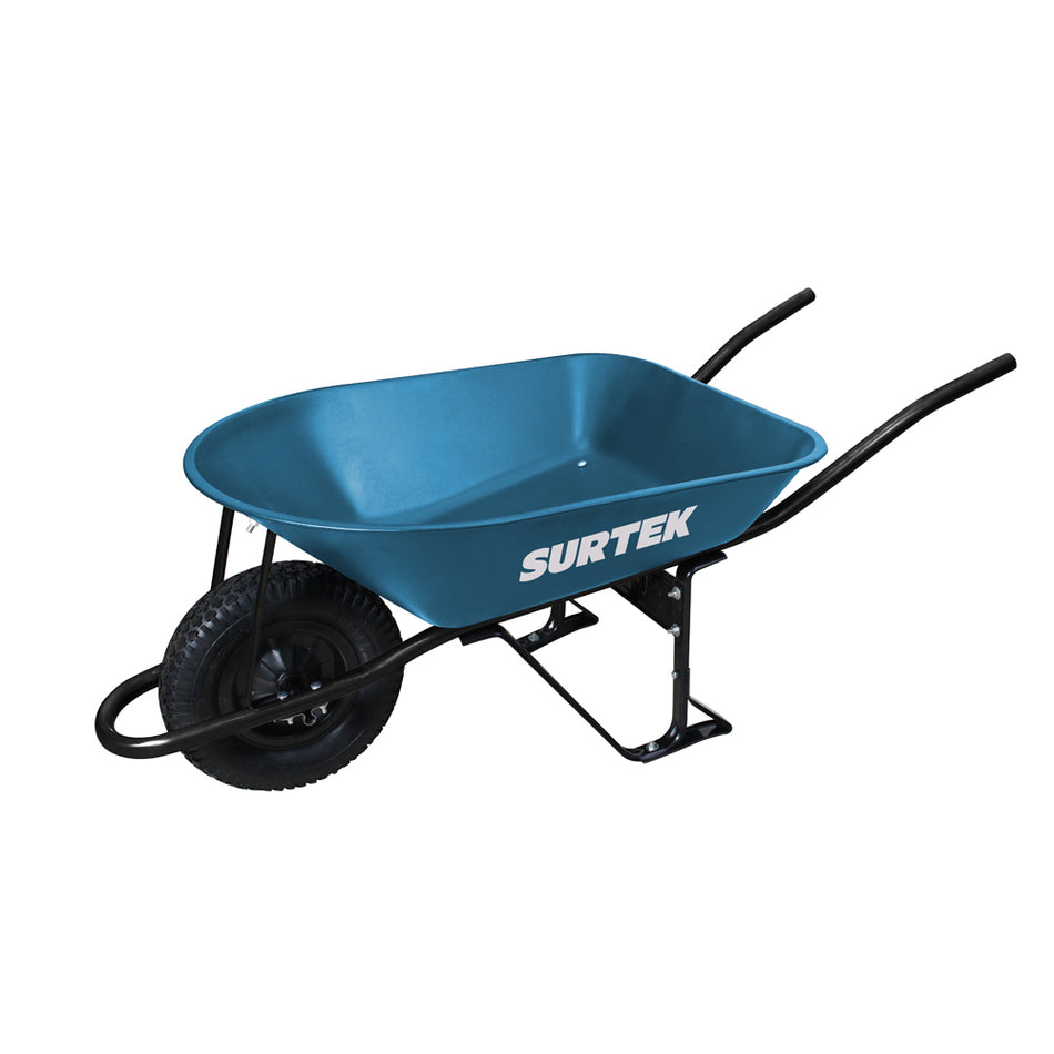 CARRETILLA REFORZADA CON BASTIDOR METALICO 5 FT3 LLANTA IMPONCHABLE DE POLIURETANO SKU CAT50X0