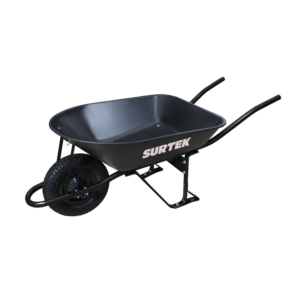 CARRETILLA REFORZADA CON BASTIDOR METALICO 5.5 FT3 LLANTA NEUMATICA REFORZADA DE 4 CAPAS SKU CAT5540