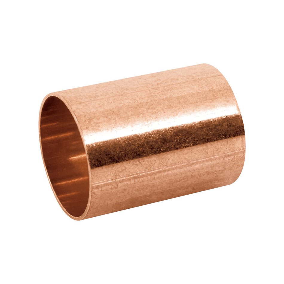 Cople de cobre de 1-1/4' sin ranura, Foset SKU CC-204