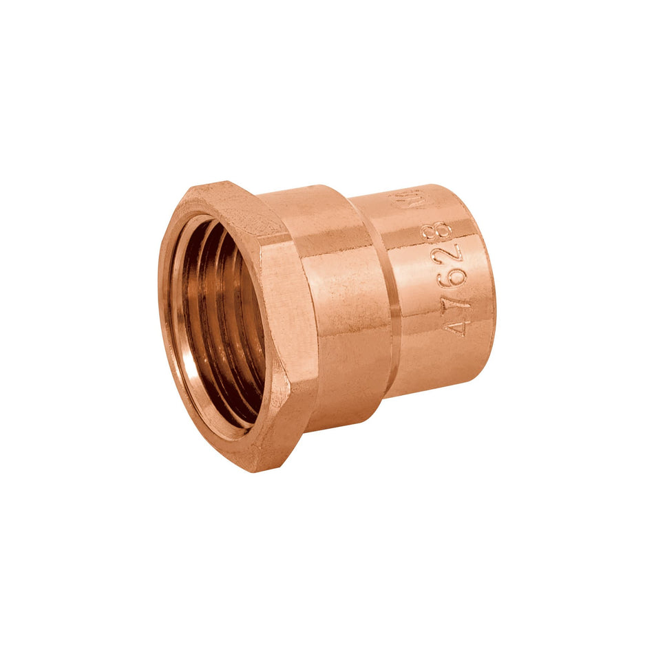 Conector de cobre de rosca interior 1/2', Foset Basic SKU CC-601B