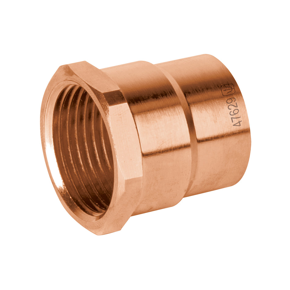 Conector de cobre de rosca interior 3/4', Foset Basic SKU CC-602B