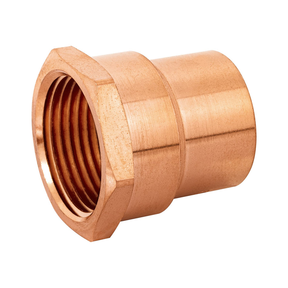 Conector de cobre, rosca interior 1', Foset SKU CC-603