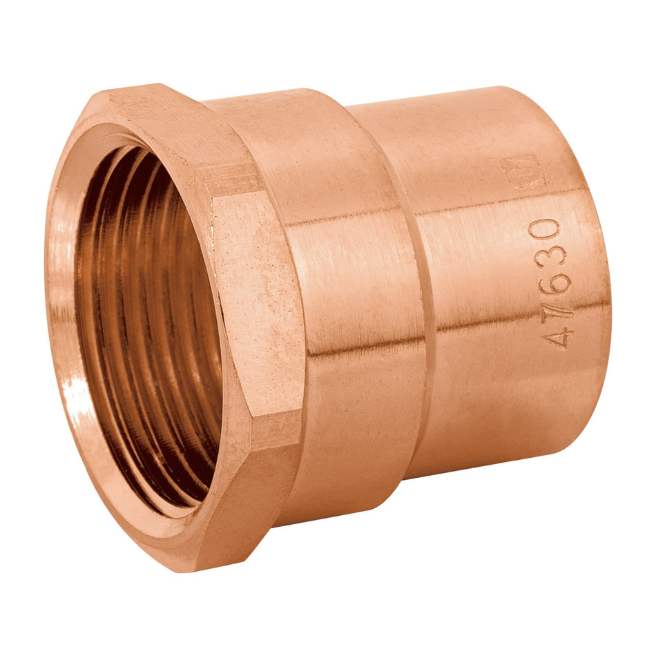 Conector de cobre de rosca interior 1', Foset Basic SKU CC-603B