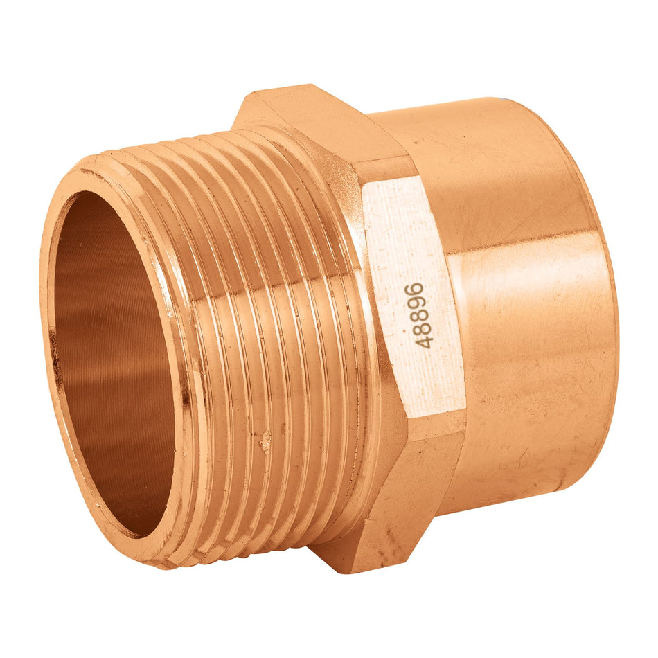 Conector de cobre, rosca exterior 1-1/2', Foset SKU CC-615