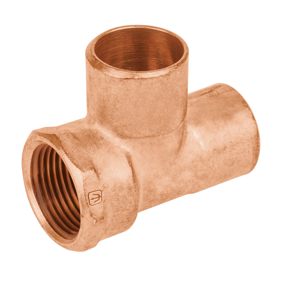 Tee de cobre rosca lateral 3/4', Foset SKU CC-712