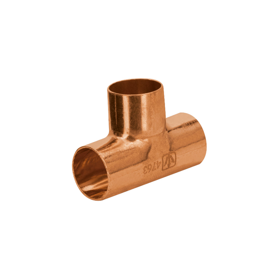 Tee de cobre sencilla de 1/2', Foset Basic SKU CC-761B