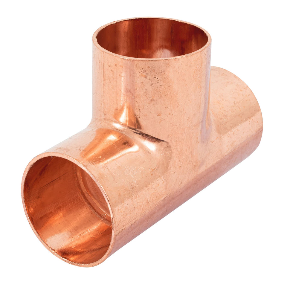 Tee sencilla de cobre 1-1/2', Foset SKU CC-765