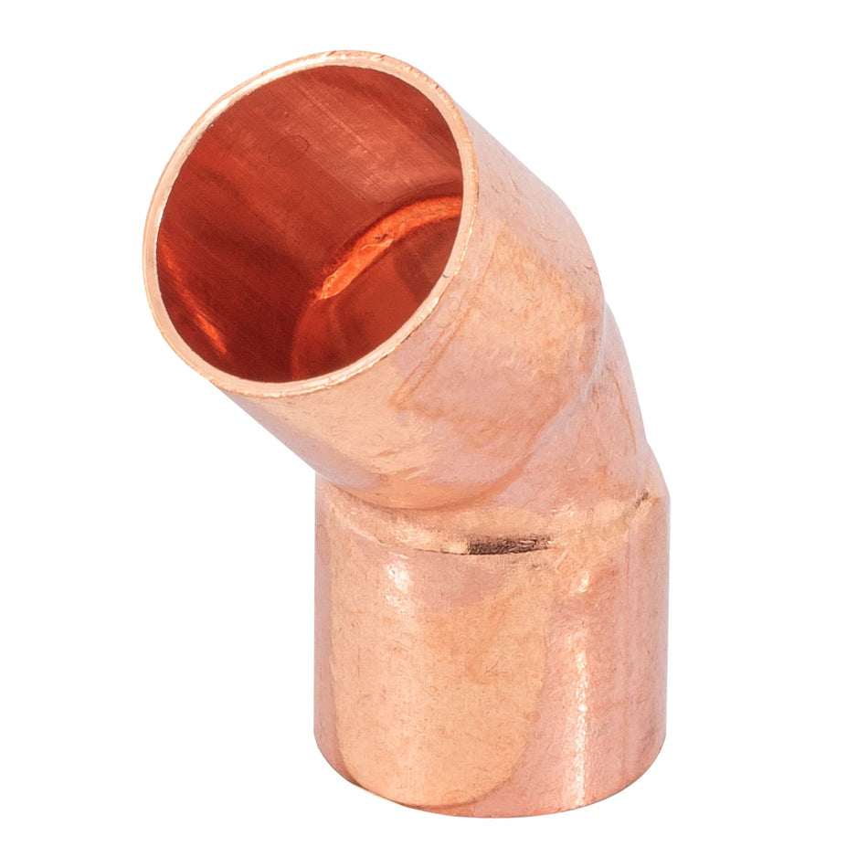 Codo 45° de cobre de 1/2', Foset SKU CC-861