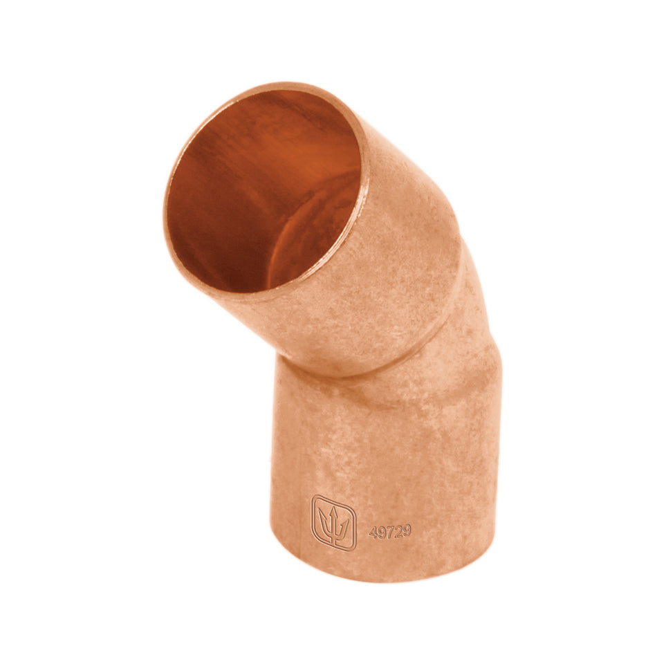 Codo 45° de cobre de 3/4', Foset SKU CC-862