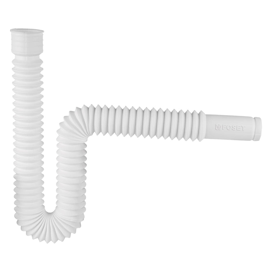 Céspol flexible, polietileno blanco, para lavabo y fregadero SKU CE-232