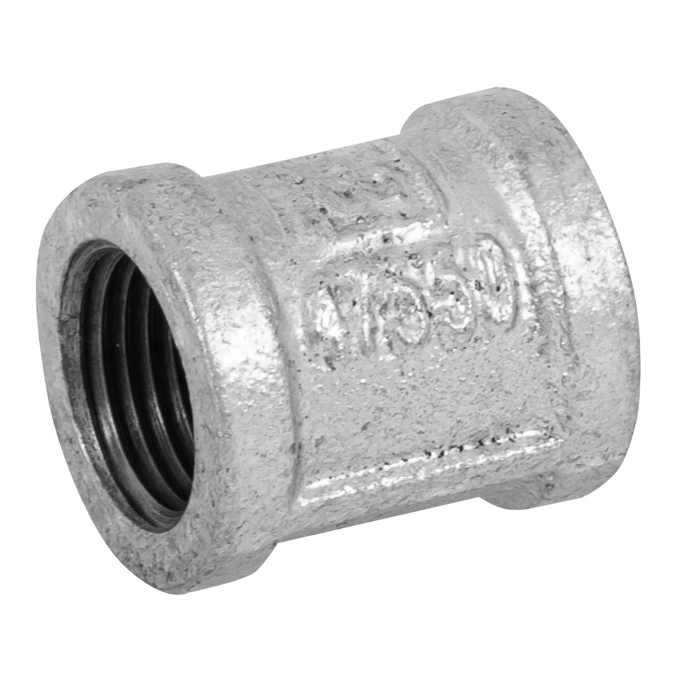 Cople reforzado de acero galvanizado de 1/2', Foset SKU CG-201