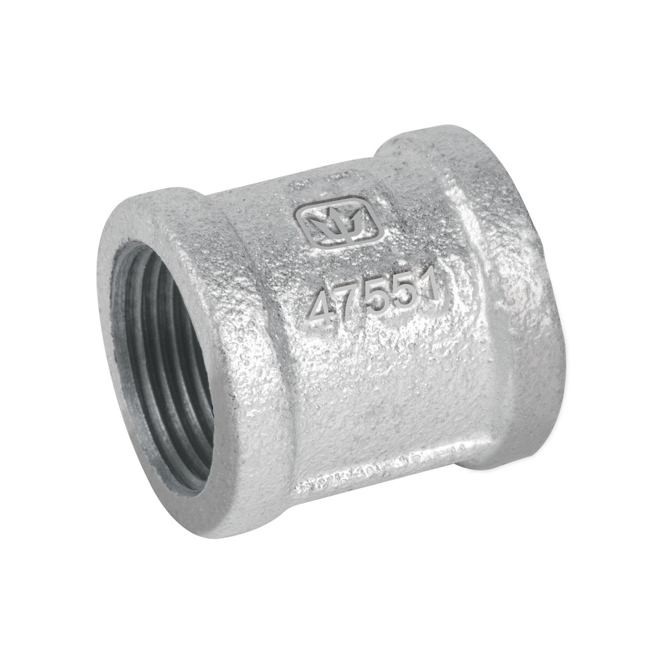 Cople reforzado de acero galvanizado de 3/4', Foset SKU CG-202