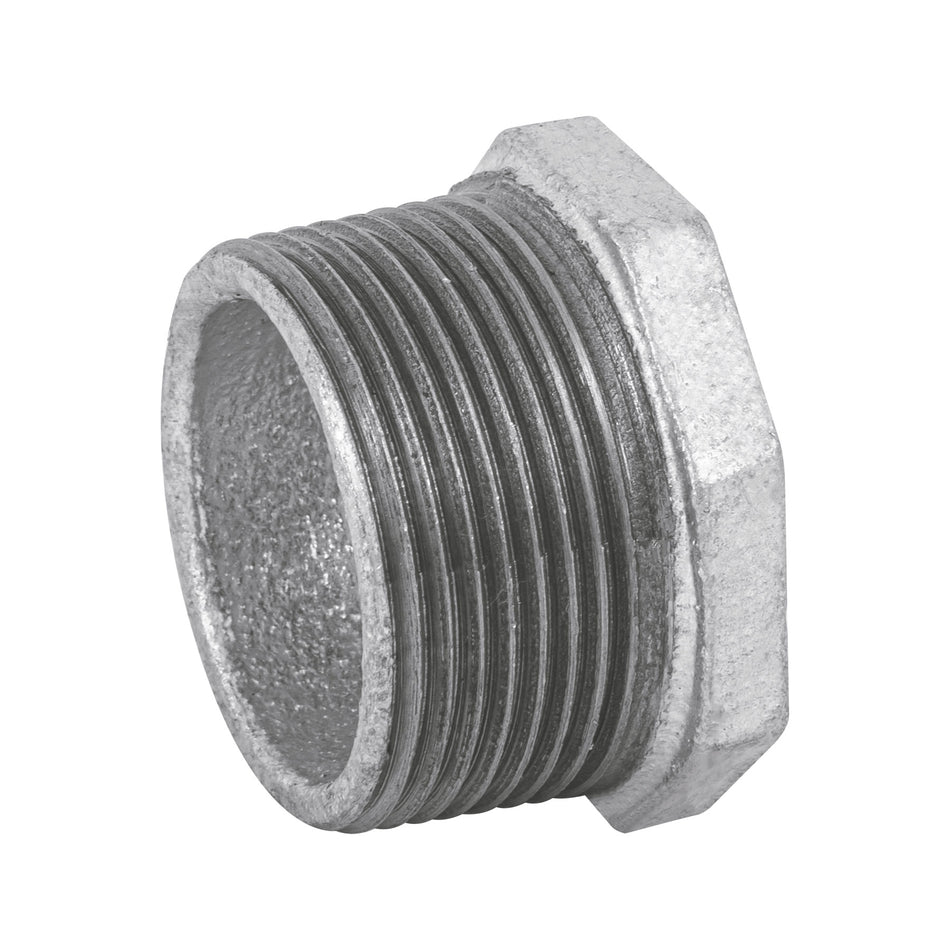 Reducción bushing acero galvanizado 1-1/4 x 1', Foset SKU CG-236