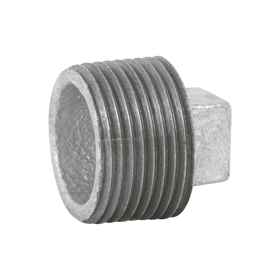 Tapón macho 1' de acero galvanizado, Foset SKU CG-313