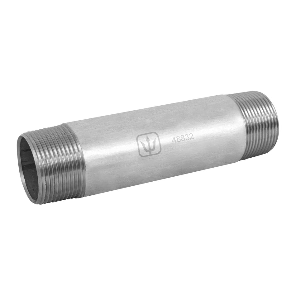 Niple de acero galvanizado 1-1/4 x 8', Foset SKU CG-433