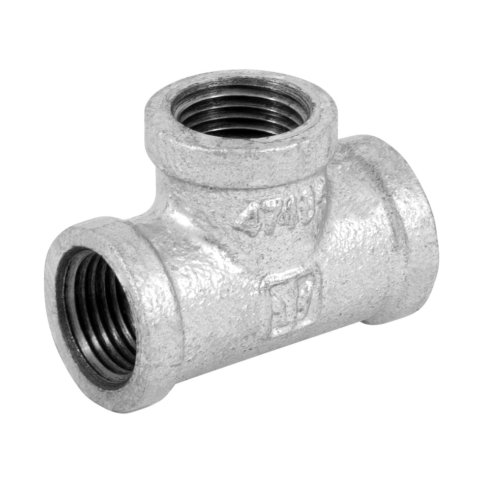 Tee sencilla 1/2' acero galvanizado, Foset SKU CG-701