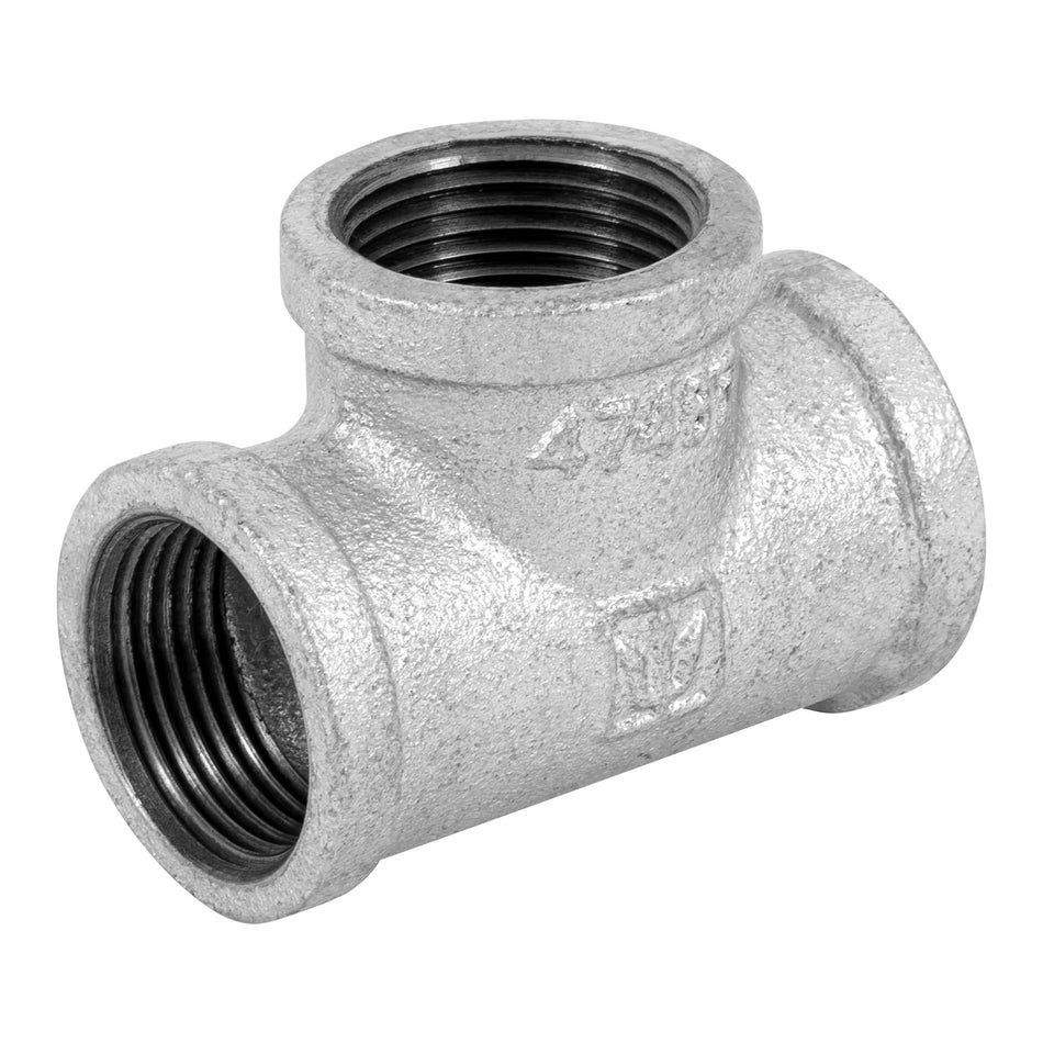 Tee sencilla 1' acero galvanizado, Foset SKU CG-703