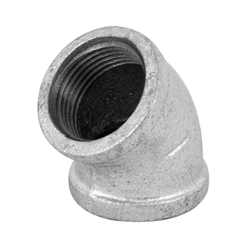 Codo 45° acero galvanizado de 1', Foset SKU CG-863