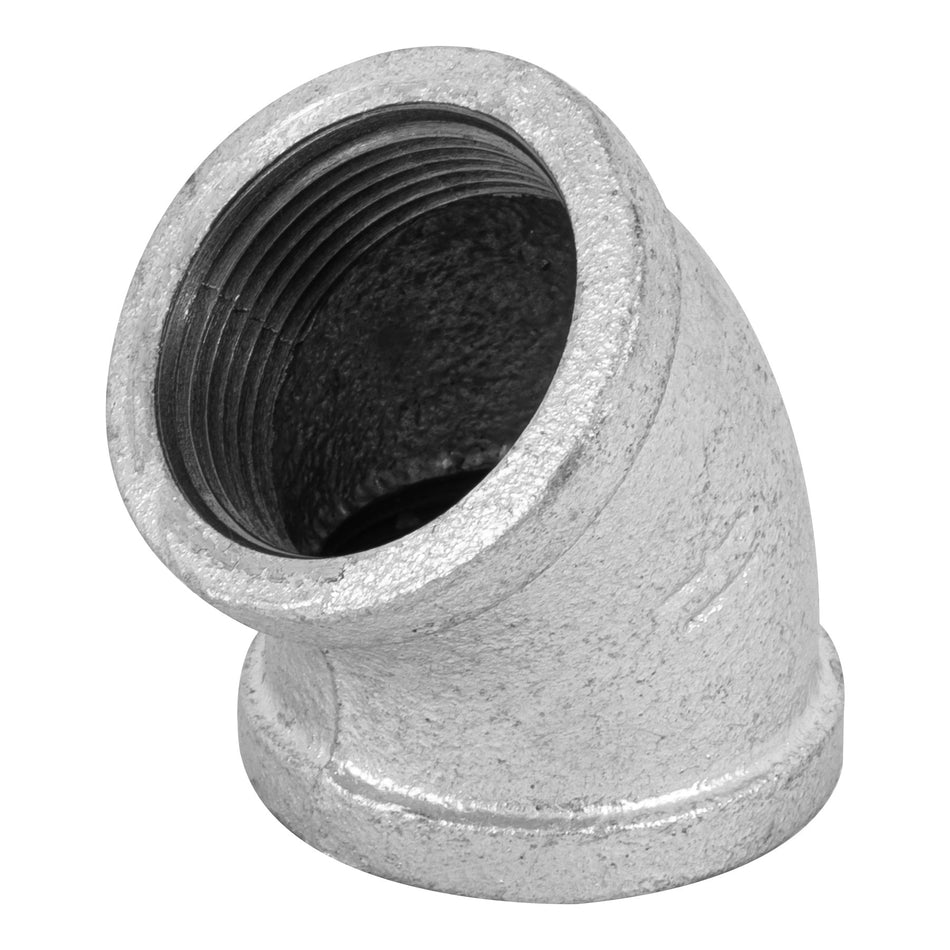 Codo 45° acero galvanizado de 1-1/4', Foset SKU CG-864