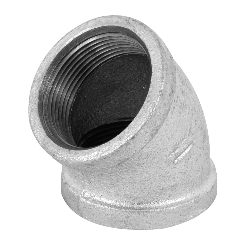 Codo 45° acero galvanizado de 1-1/2', Foset SKU CG-865