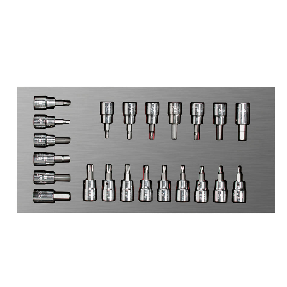 JUEGO DE DADOS CUADRO DE 3 8 VARIAS PUNTAS 22 PIEZAS SKU CH108L